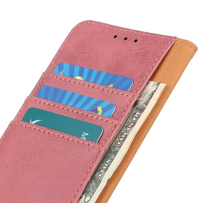 Flip Case Für Honor 9X Lite Khazneh Kartenetui Mit Ledereffekt – Pink