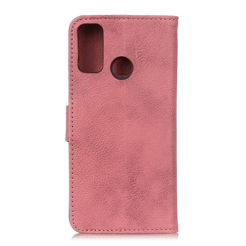 Flip Case Für Honor 9X Lite Khazneh Kartenetui Mit Ledereffekt – Pink