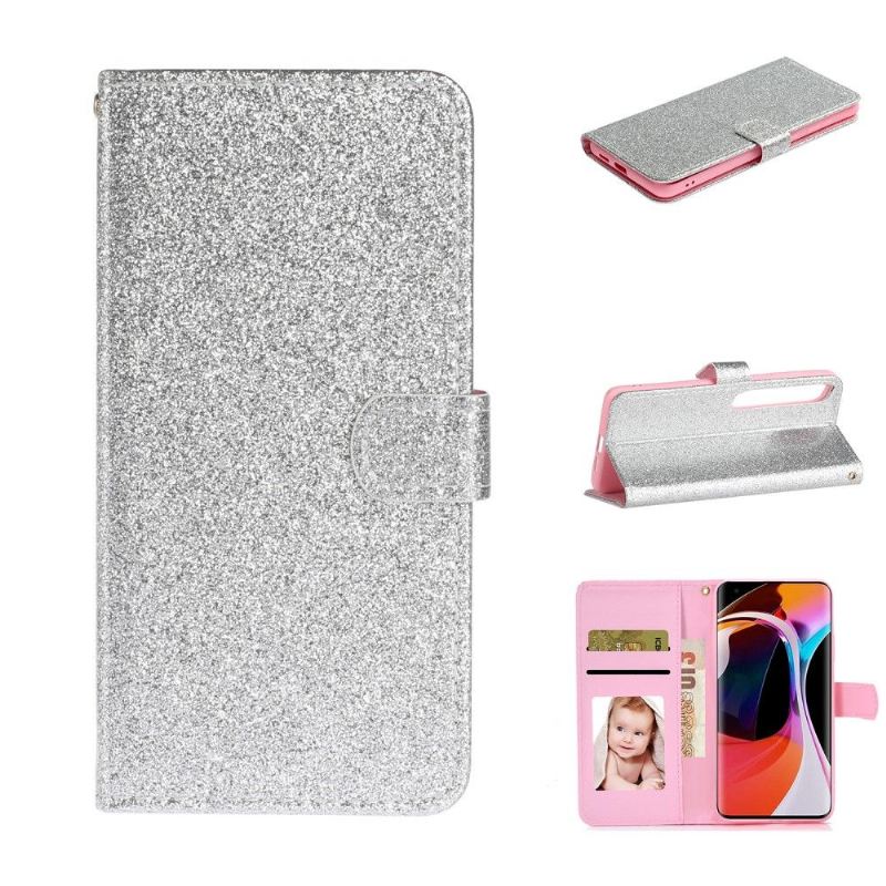 Flip Case Für Xiaomi Mi 10 / 10 Pro Kunstleder Pailletten