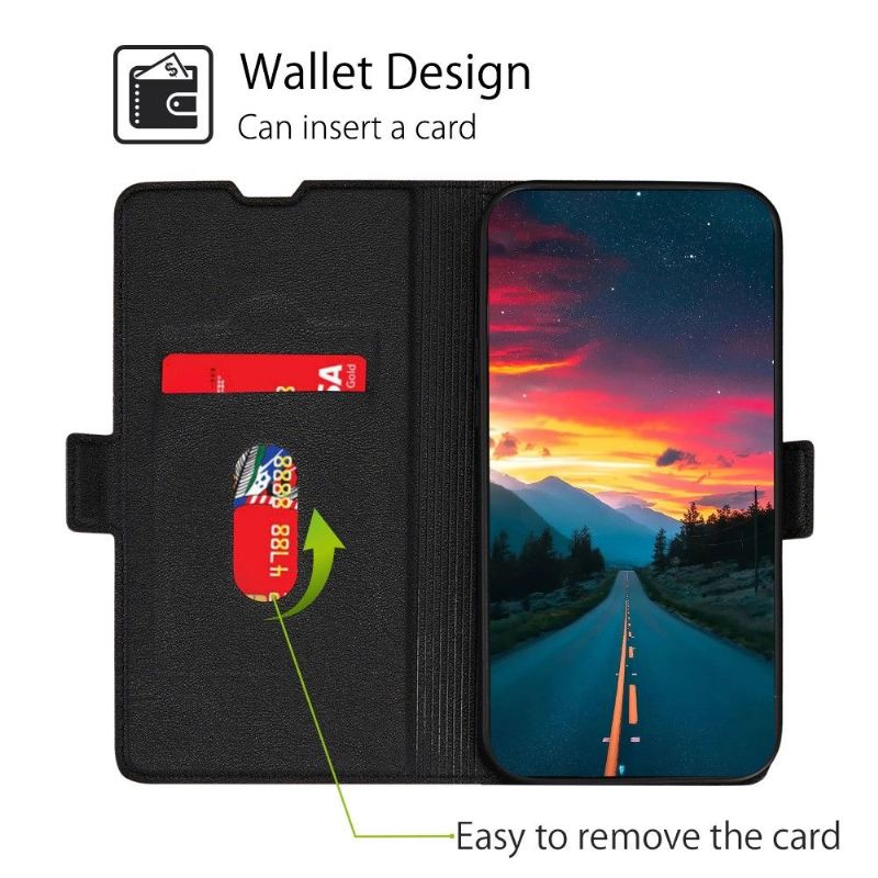 Flip Case Für Honor Magic 4 Lite Minimalistisches Business Aus Kunstleder