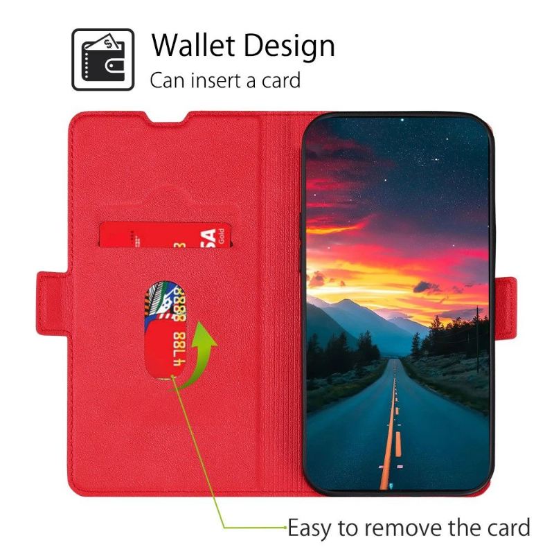 Flip Case Für Honor Magic 4 Lite Minimalistisches Business Aus Kunstleder