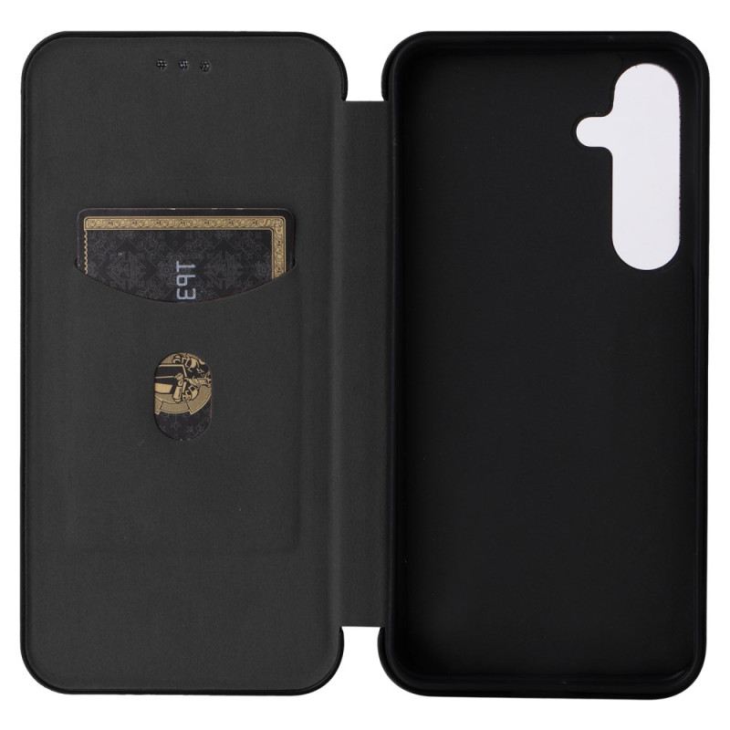 Flip Case Für Samsung Galaxy S24 5g Kohlefaser