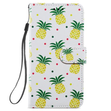 Lederhüllen Samsung Galaxy S24 5g Ananas Mit Riemen