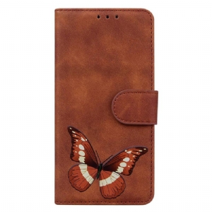 Lederhüllen Samsung Galaxy S24 5g Handyhülle Schmetterling Mit Riemen