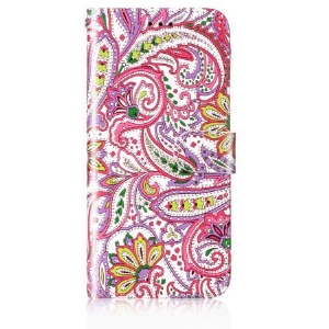 Lederhüllen Samsung Galaxy S24 5g Rosa Blumenmuster Mit Riemen