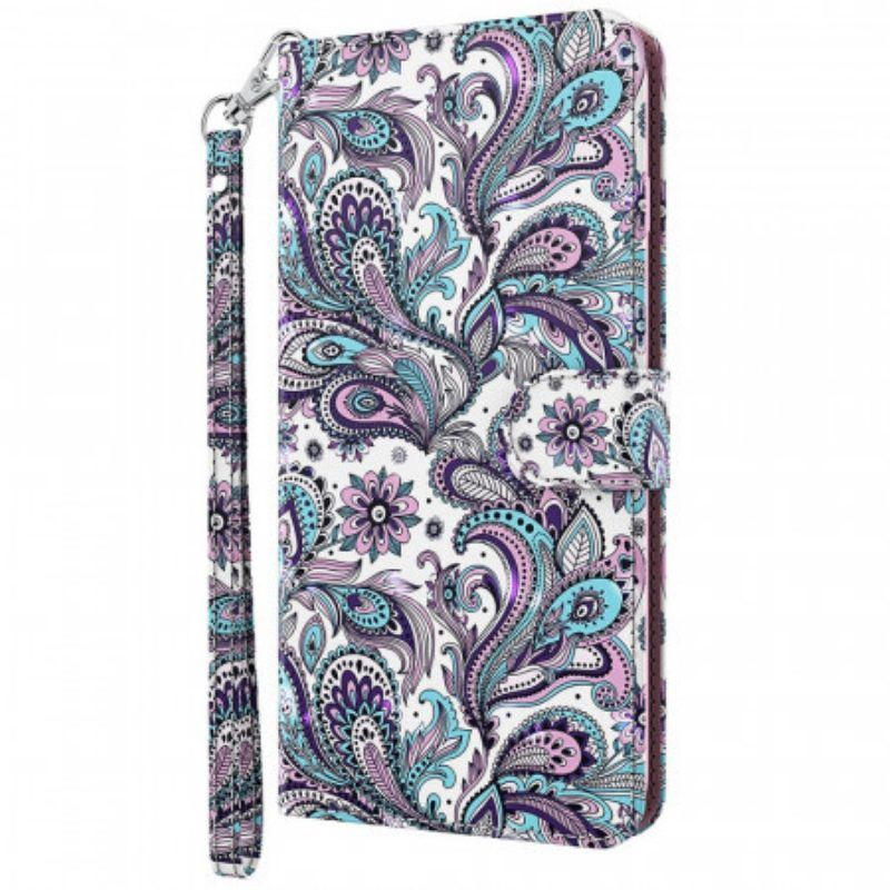 Flip Case Für Moto G51 5G Paisley