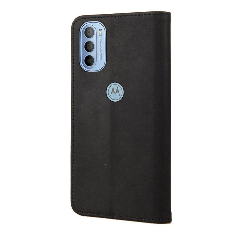 Schutzhülle Für Moto G51 5G Flip Case Zweifarbiger Business-ledereffekt