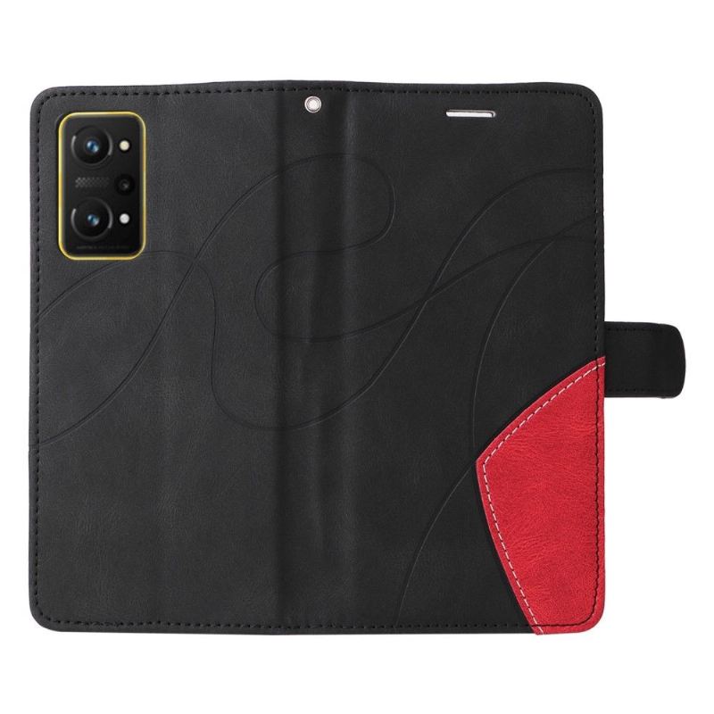 Flip Case Für Realme GT Neo 3T / Neo 2 Bicolor Künstlerisch