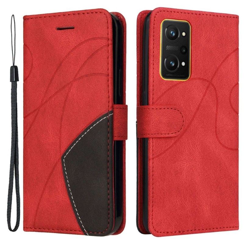 Flip Case Für Realme GT Neo 3T / Neo 2 Bicolor Künstlerisch