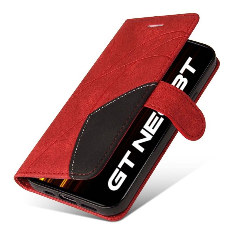 Flip Case Für Realme GT Neo 3T / Neo 2 Bicolor Künstlerisch