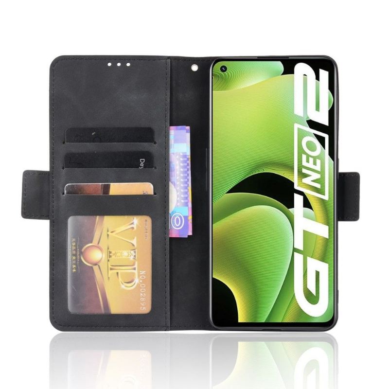 Flip Case Für Realme GT Neo 3T / Neo 2 Premium Mit Kartenhalter