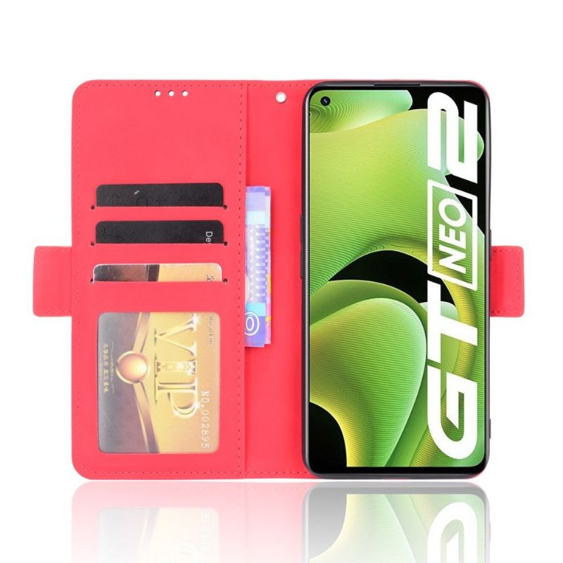 Flip Case Für Realme GT Neo 3T / Neo 2 Premium Mit Kartenhalter