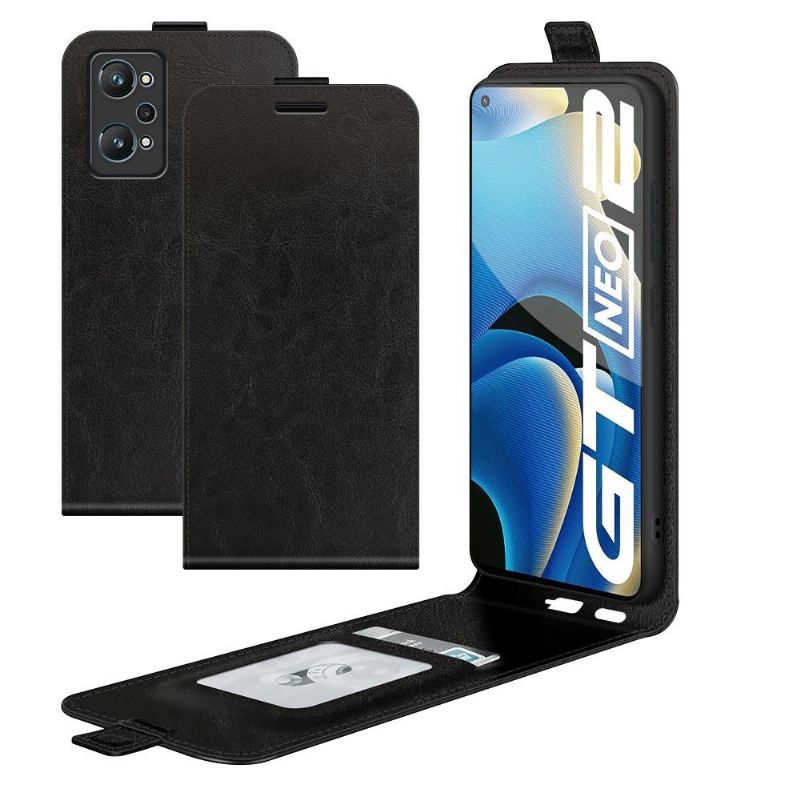 Lederhüllen Für Realme GT Neo 3T / Neo 2 Anti-Sturz Flip Case Kunstleder Vertikal