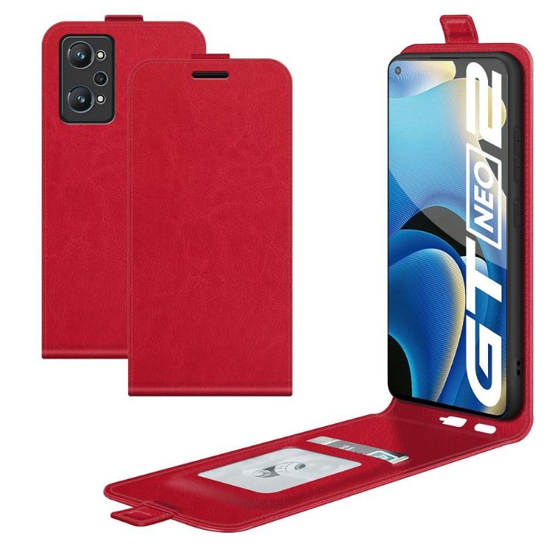 Lederhüllen Für Realme GT Neo 3T / Neo 2 Anti-Sturz Flip Case Kunstleder Vertikal