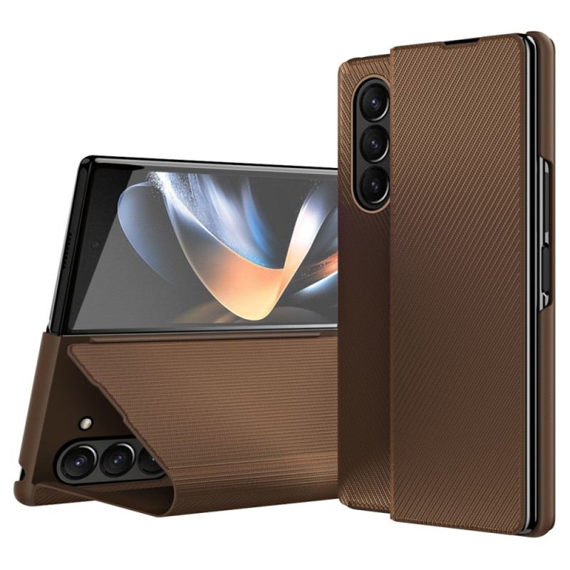 Case Samsung Galaxy Z Fold 6 Handyhülle Ledereffekt-stütze