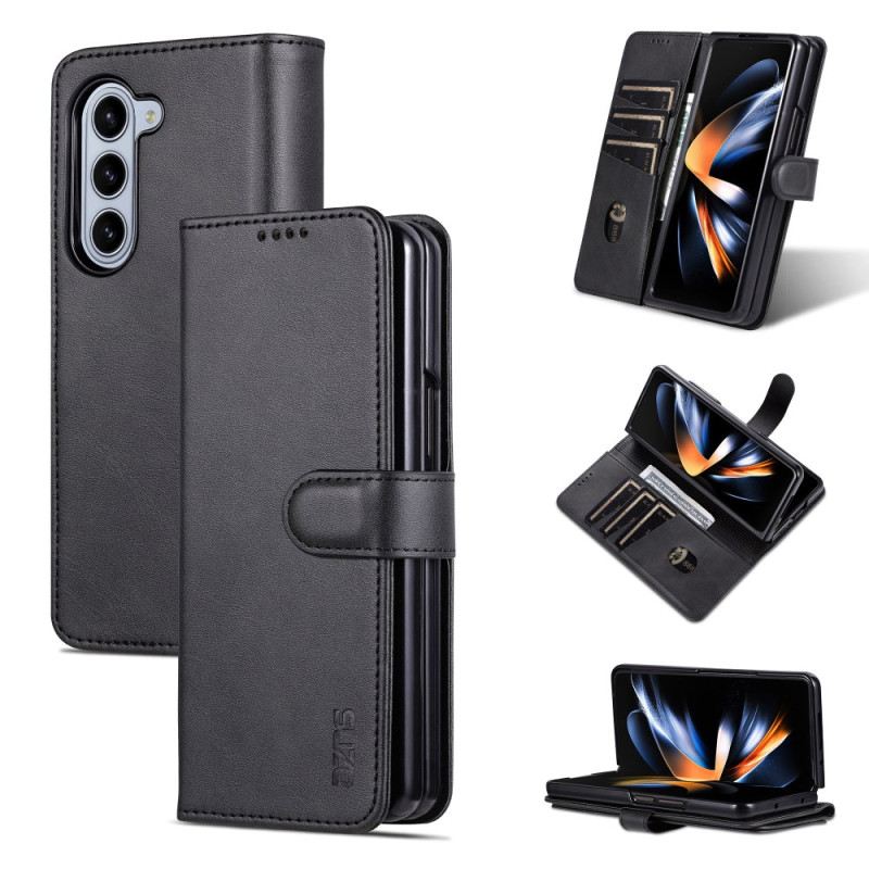 Lederhüllen Samsung Galaxy Z Fold 6 Azns-lederstil