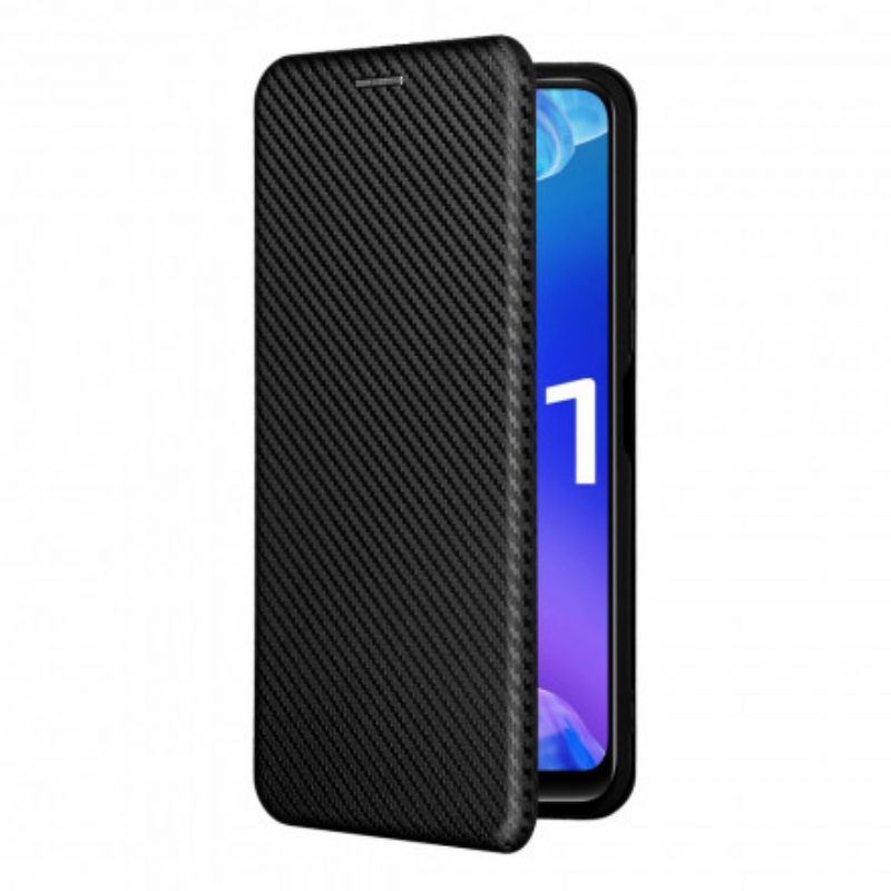 Schutzhülle Für Vivo Y21 Flip Case Farbiges Carbon-silikon