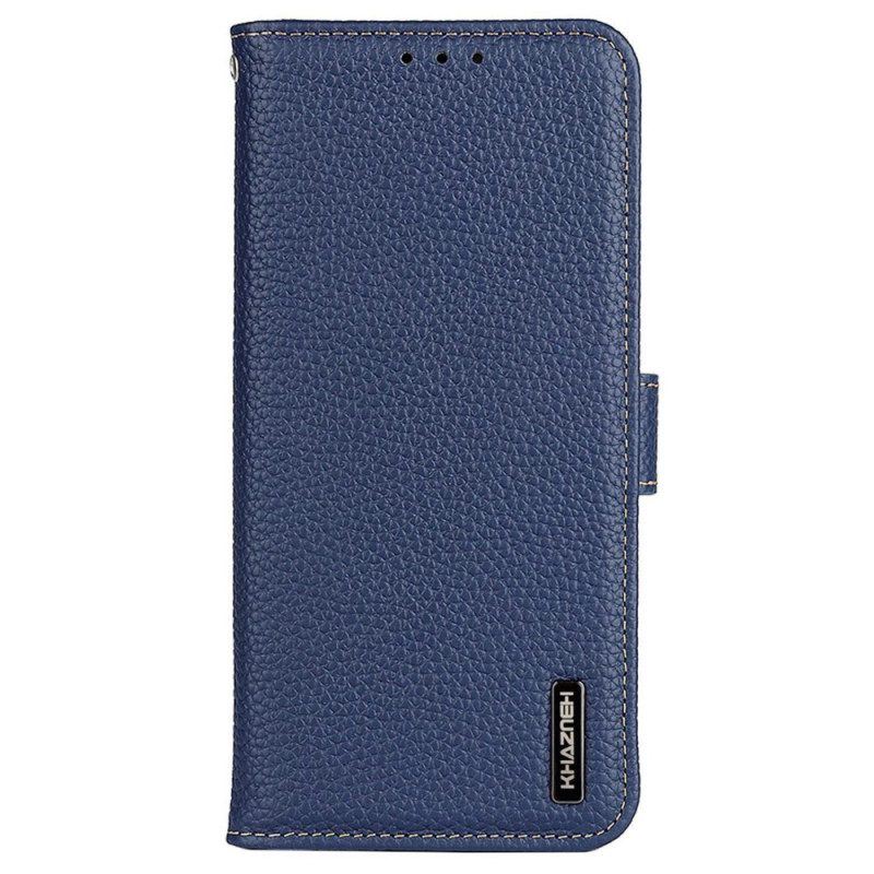 Flip Case Für Xiaomi Redmi Note 12 Pro Khazneh Litschi-leder