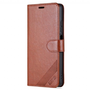 Flip Case Für Xiaomi Redmi Note 12 Pro Ledereffekt