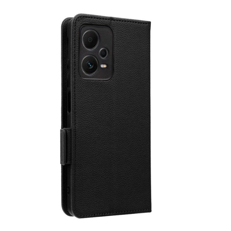 Flip Case Für Xiaomi Redmi Note 12 Pro Mit Kordel Dünner Riemchen