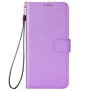 Flip Case Für Xiaomi Redmi Note 12 Pro Mit Kordel Stylisches Riemchen-kunstleder