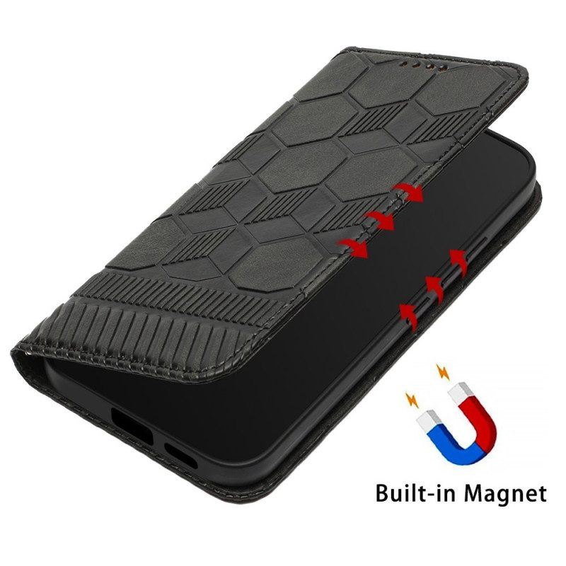 Flip Case Für Samsung Galaxy S23 5G Fußball-ball-muster