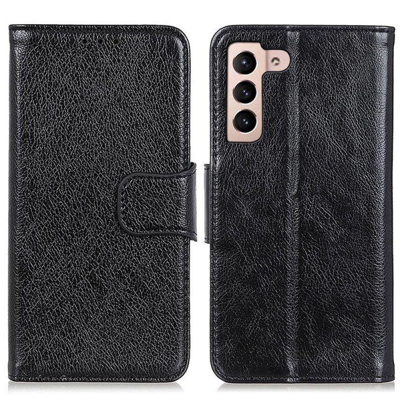 Flip Case Für Samsung Galaxy S23 5G Gespaltenes Nappaleder