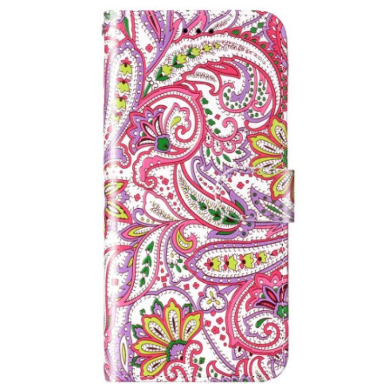 Flip Case Für Samsung Galaxy S23 5G Mit Kordel Riemchen-kaschmir-stil