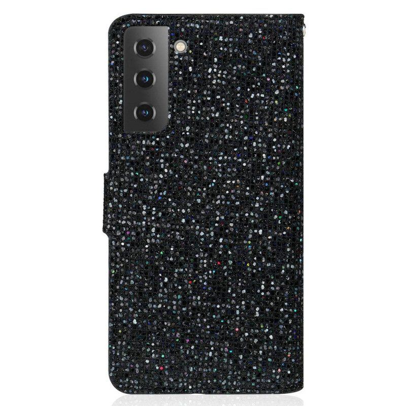 Flip Case Für Samsung Galaxy S23 5G Mit Kordel Riemchen-pailletten