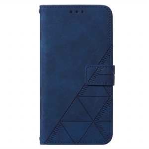 Flip Case Für Samsung Galaxy S23 5G Mit Kordel Riemendreiecke