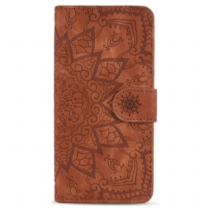 Flip Case Für Samsung Galaxy S23 5G Mit Kordel Stilvolles Riemchen-mandala