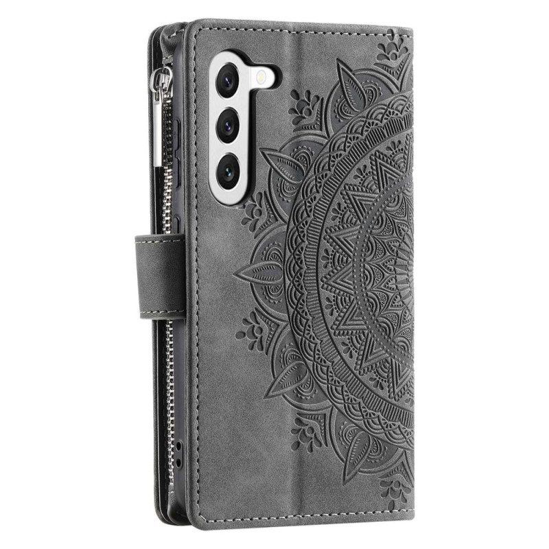 Flip Case Für Samsung Galaxy S23 5G Multifunktions-mandala