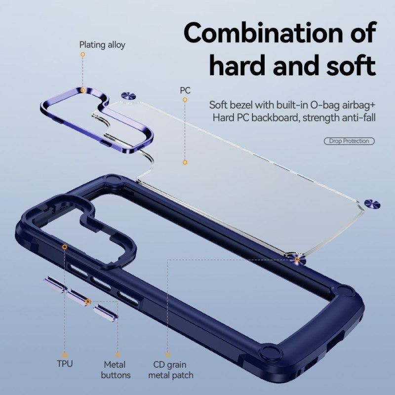 Hülle Für Samsung Galaxy S23 5G Hybrid Mit Aluminiumlegierung