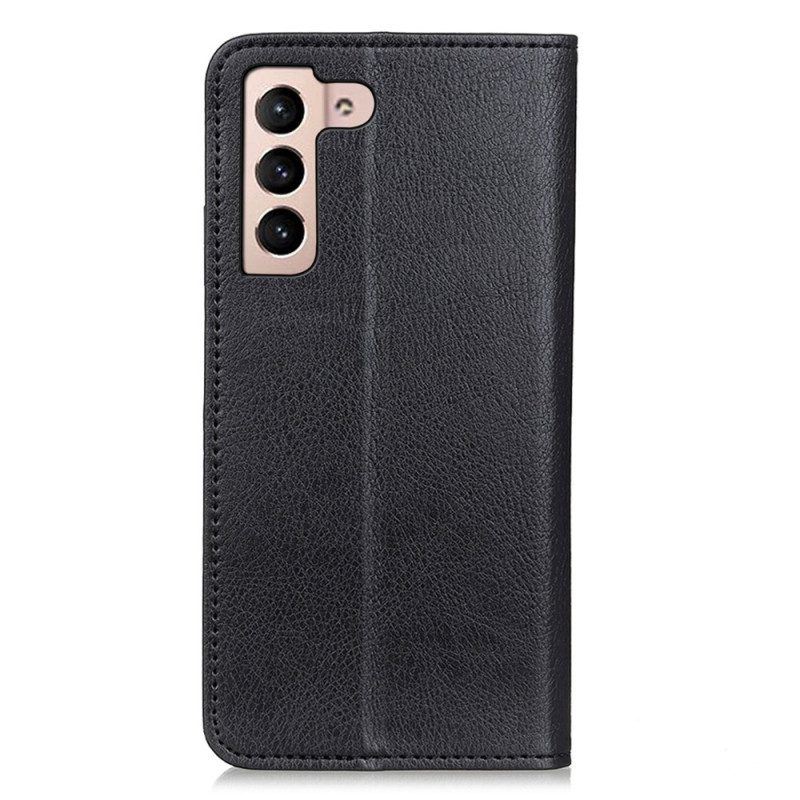 Schutzhülle Für Samsung Galaxy S23 5G Flip Case Litschi-spaltleder