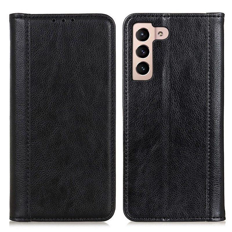 Schutzhülle Für Samsung Galaxy S23 5G Flip Case Spaltleder