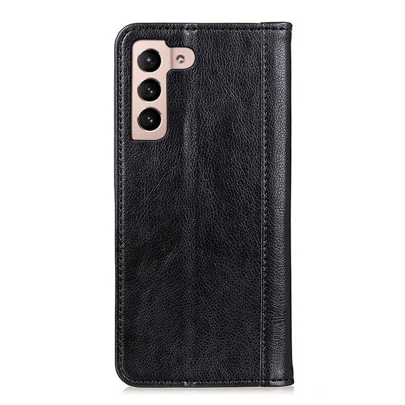 Schutzhülle Für Samsung Galaxy S23 5G Flip Case Spaltleder