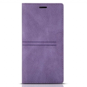 Schutzhülle Für Samsung Galaxy S23 5G Flip Case Stil: Ledernaht. Magnetverschluss