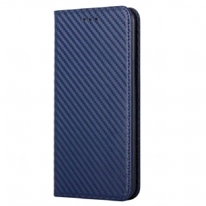 Schutzhülle Für Samsung Galaxy S23 5G Mit Kordel Flip Case Riemchen-carbonfaser-stil