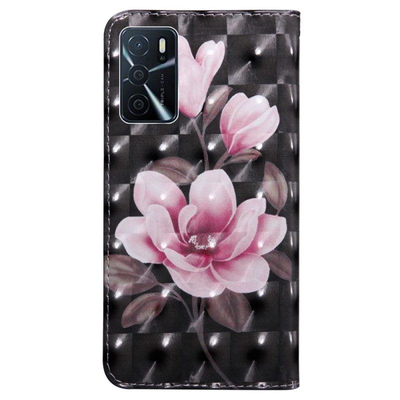 Flip Case Für Oppo A16 / A16s Blühende Blumen