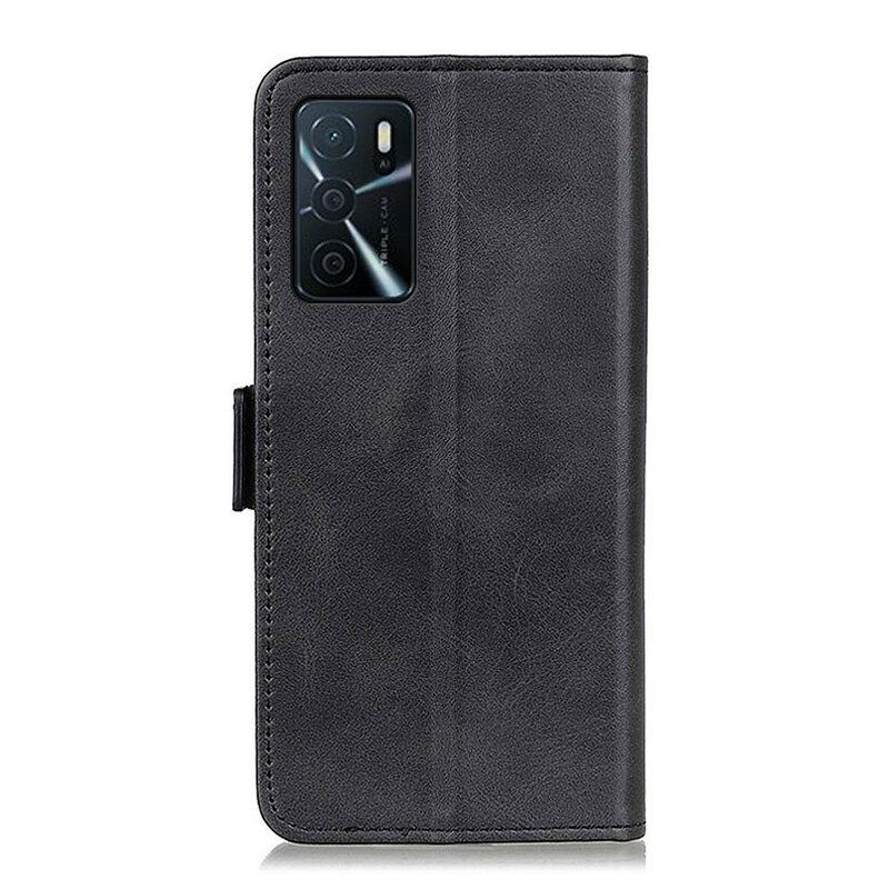 Flip Case Für Oppo A16 / A16s Flip Case Doppelte Klappe