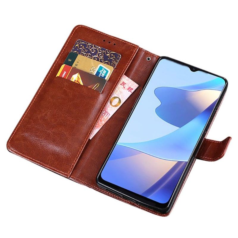 Lederhüllen Für Oppo A16 / A16s Flip Case Idewei Folio Lederoptik