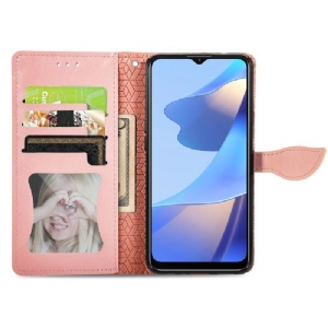 Lederhüllen Für Oppo A16 / A16s Mandala-blatt