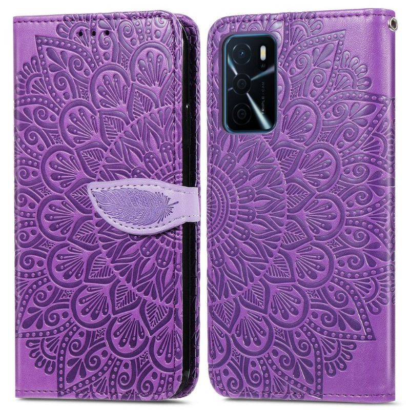 Lederhüllen Für Oppo A16 / A16s Mandala-blatt