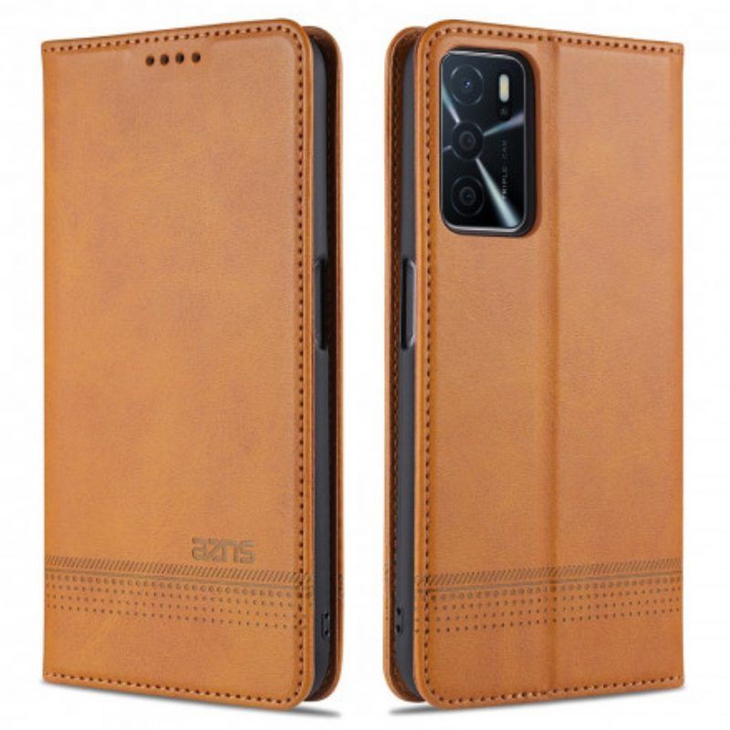 Schutzhülle Für Oppo A16 / A16s Flip Case Azns Leder-styling