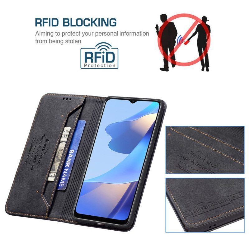 Schutzhülle Für Oppo A16 / A16s Flip Case Binfen Color Rfid-nähen