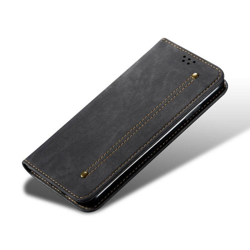 Schutzhülle Für Oppo A16 / A16s Flip Case Denim-stoff