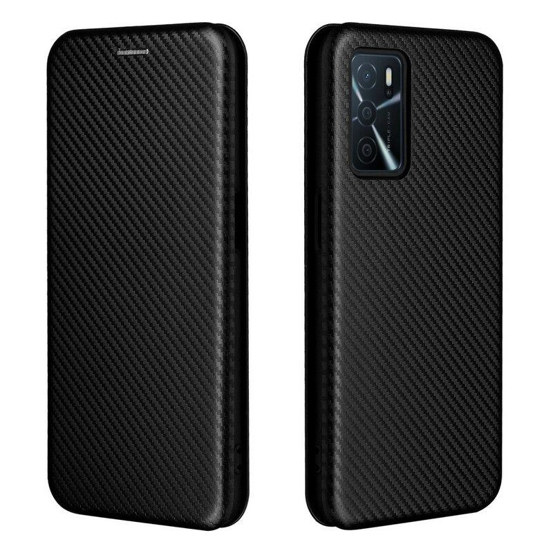 Schutzhülle Für Oppo A16 / A16s Flip Case Farbiges Carbon-silikon