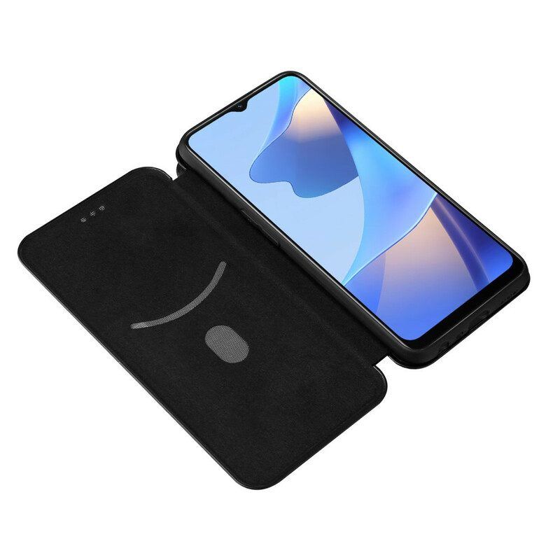 Schutzhülle Für Oppo A16 / A16s Flip Case Farbiges Carbon-silikon