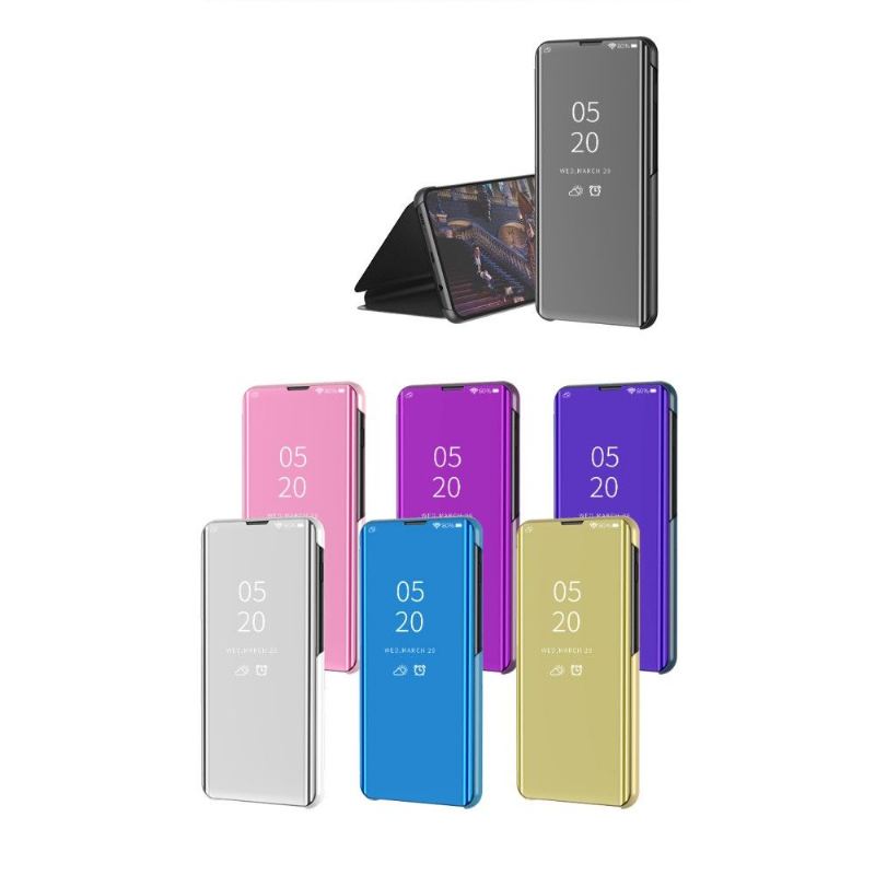 Hülle Für Samsung Galaxy A80 Flip Case Spiegeleffekt