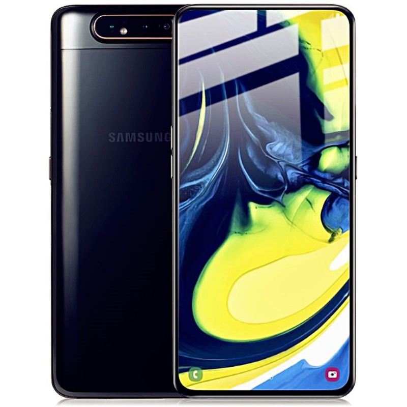 Samsung Galaxy A80 - Displayschutzfolie Aus Gehärtetem Glas In Voller Größe